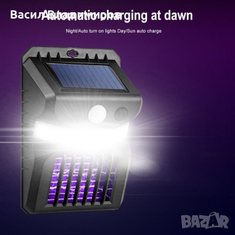 Соларна лампа/прожектор против комари, снимка 3 - Лед осветление - 41248957