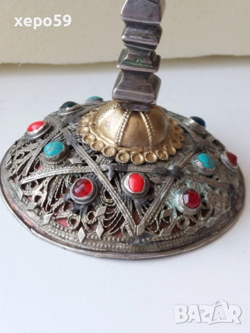 Стар настолен кръст,материал(сребро) сачан , снимка 9 - Антикварни и старинни предмети - 52589855