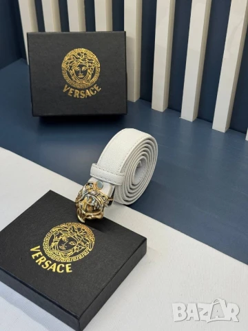 колани от естествена кожа в кутия versace , снимка 4 - Колани - 50580402