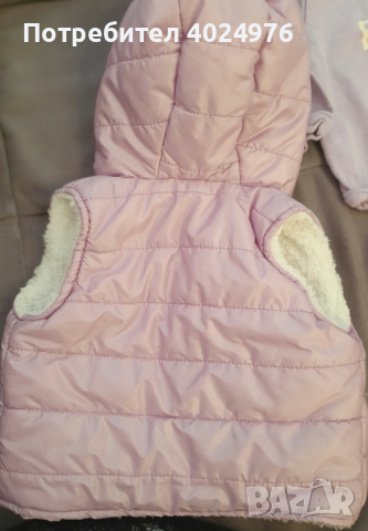 Лот бебешки дрехи и нови елеци 2бр размер 6-18 месеца 74-86, снимка 7 - Комплекти за бебе - 44696241