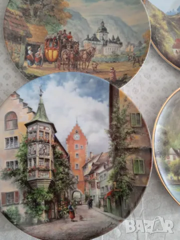 Немски колекционерски порцеланови чинии, снимка 4 - Картини - 47410897
