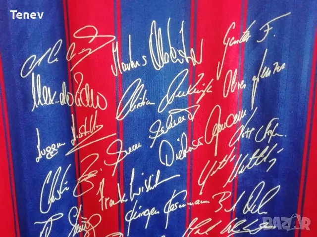 Bayern Munich Munchen 1995-1997 оригинална тениска фланелка с автографи Байерн Мюнхен , снимка 9 - Тениски - 49207209