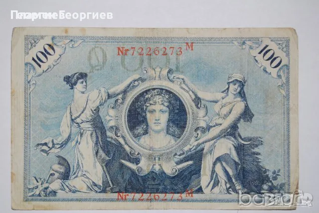 100 МАРКИ ГЕРМАНИЯ 1908, снимка 2 - Нумизматика и бонистика - 56199033