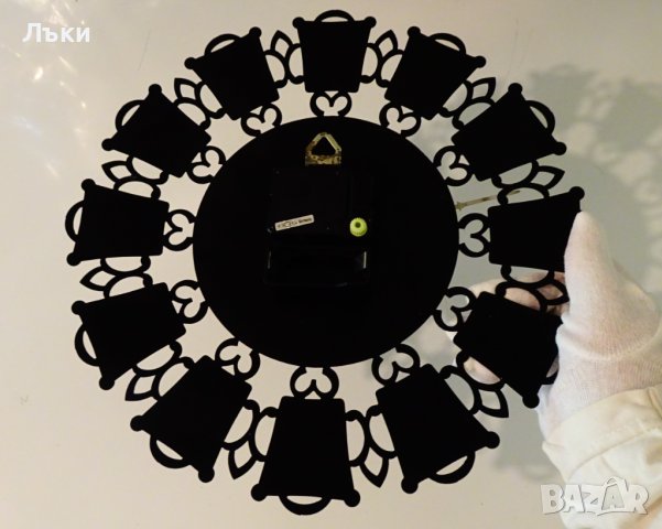 Немски стенен часовник,метален. , снимка 2 - Антикварни и старинни предмети - 41978591