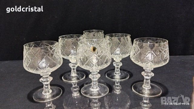 кристални чаши , снимка 10 - Антикварни и старинни предмети - 51483269