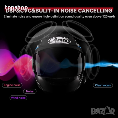 Нов интерком за каска XGP X1 Bluetooth слушалки с V5.3 с гласов асистент, 40 мм високоговорители..., снимка 4 - Аксесоари и консумативи - 51716842