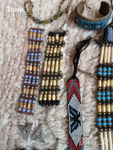 индиански гривни и колиета донесени от САЩ, снимка 2 - Колекции - 50243379