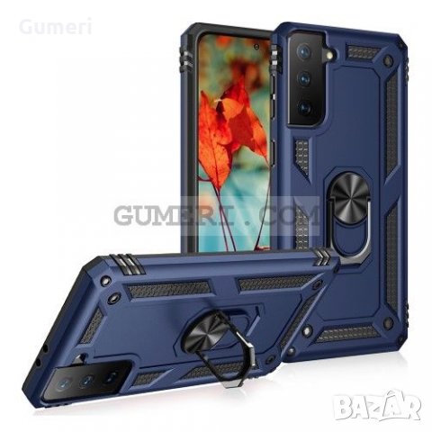Samsung Galaxy S21 FE 5G Противоударен Хибриден Гръб с Ринг, снимка 4 - Калъфи, кейсове - 35920366