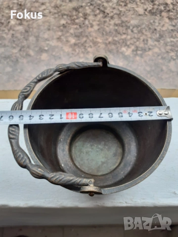 ИНТЕРЕСЕН БРОНЗОВ СЪД МЕНЧЕ, снимка 4 - Антикварни и старинни предмети - 53503727