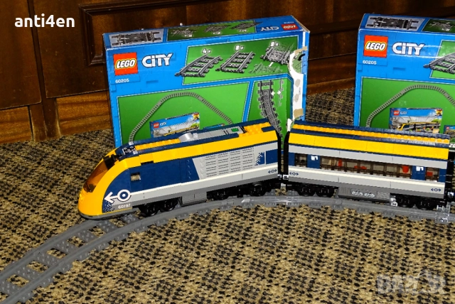 LEGO City пътнически влак 60197 + релси – комплект, снимка 3 - Конструктори - 52870048
