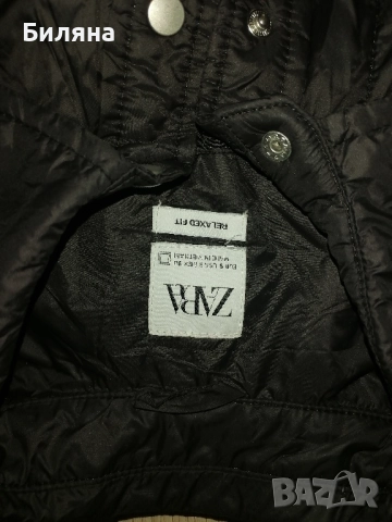 Мъжко черно яке ZARA, снимка 3 - Якета - 51474732