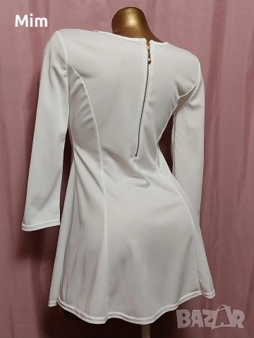 S Черна, бяла рокля и бяло сако, снимка 6 - Рокли - 53853600