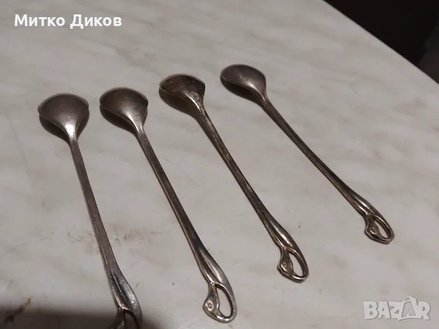 Лъжички френски винтидж посребрени 125 мм, снимка 3 - Прибори за хранене, готвене и сервиране - 56180876