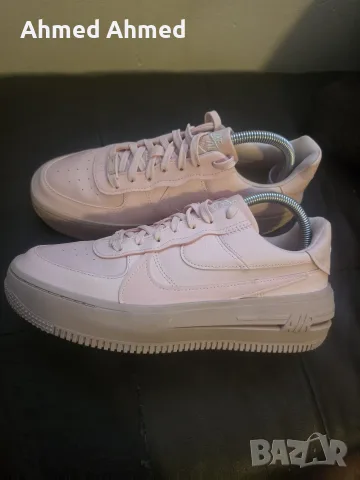 Nike Air Force Platform, естествена кожа и текстил, розови 41