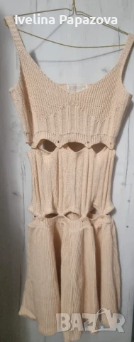 Дамска плетена рокля , снимка 4 - Рокли - 50499664