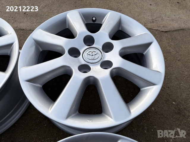 4 броя алуминиеви джанти за Toyota Corolla, Тoyota Corolla Verso,Toyota Auris 16, снимка 8 - Гуми и джанти - 52929256