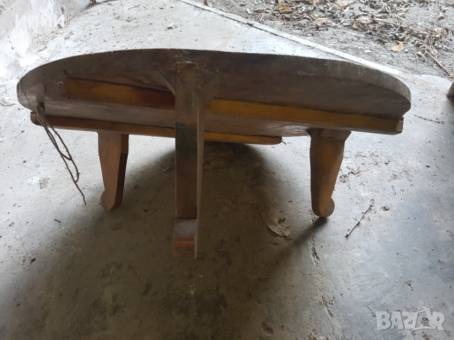 Паралия синия маса софра орех, снимка 2 - Антикварни и старинни предмети - 53215771