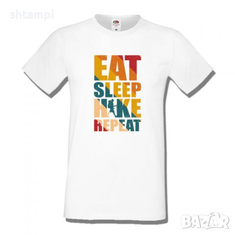 Мъжка тениска Eat Sleep Hike Repeat,Къмпинг,Планина,Изненада,Подарък,Поход,Връх,Хижа,, снимка 3 - Тениски - 36348723