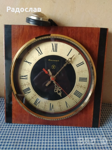 СССР часовник Янтар, снимка 2 - Стенни часовници - 53247610