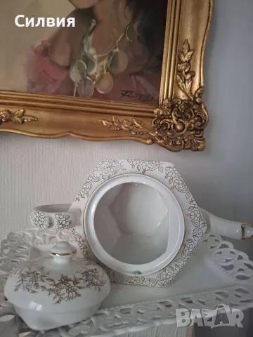 Английски чайник, снимка 5 - Антикварни и старинни предмети - 56059626