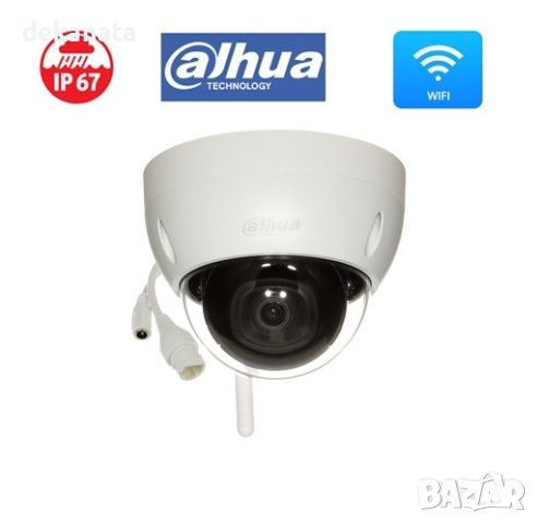 DAHUA Wi-Fi Камера Wi-Fi Dome, 2MP, IPC-HDBW1230DE-SW-0280B, снимка 1 - IP камери - 41522579