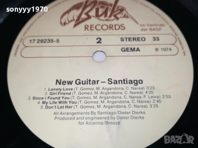 SANTIAGO-ПЛОЧА ОТ АНГЛИЯ 2608251216, снимка 13 - Грамофонни плочи - 51493672