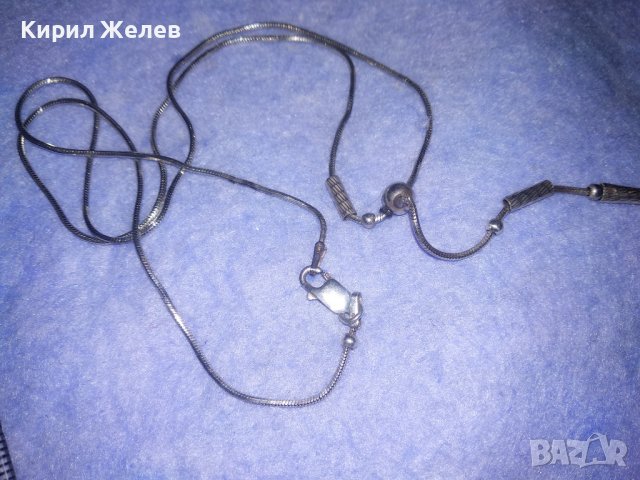 ЕФИРНО ДЕЛИКАТНО ИТАЛИАНСКО СРЕБЪРНО КОЛИЕ СРЕБРО 925 с РОДИЕВО ПОКРИТИЕ 36122, снимка 13 - Колиета, медальони, синджири - 39666738