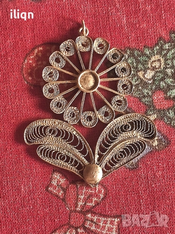Сребърна Масивна висулка Филигран. Цена 34.99лв. За Севлиево безплатна доставка.