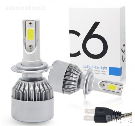 ДИОДНИ КРУШКИ H7,36W 6500K,2СВЕТЛИНИ ЖЪЛТА И БЯЛА - 2БР 3400, снимка 2 - Аксесоари и консумативи - 35719797