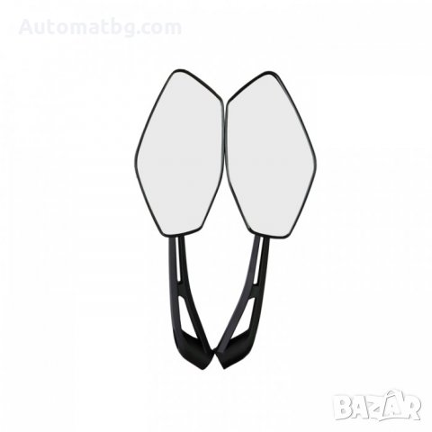 Комплект огледала за мотор Automat, Универсални, 1910, Черни, снимка 5 - Аксесоари и консумативи - 35827001