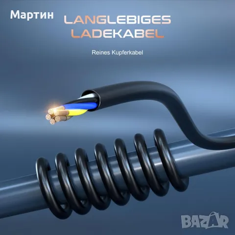 Зарядно за електромобил Type 2 Тип 2 16А 3.6KW - GEARZAAR , снимка 5 - Аксесоари и консумативи - 49893324