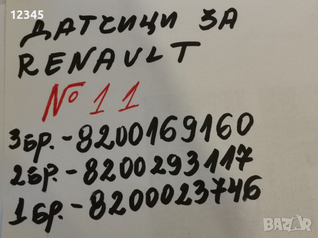 датчици за налянаге в гумите за RENAULT-№11, снимка 2 - Аксесоари и консумативи - 36258051