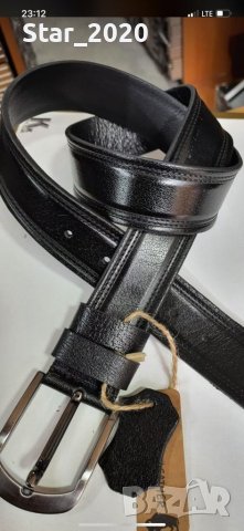 Мъжки колани на едро от естествена кожа - 1 во качеството , снимка 13 - Колани - 39216281