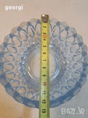 ретро сини стъклени купички   16/4, снимка 6 - Антикварни и старинни предмети - 48987326