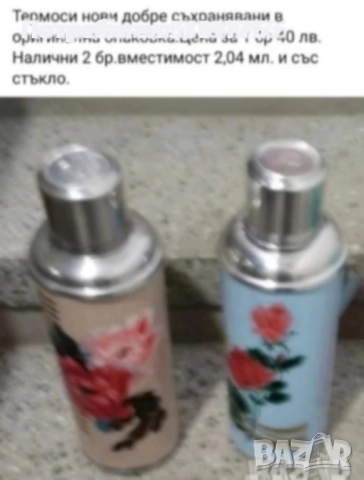 Термоси със стъкло.