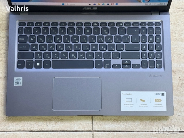 Asus Vivobook 15.6” инча/Intel i7/16GB RAM/512GB SSD/ X515JA-BQ721W, снимка 4 - Лаптопи за работа - 53039361