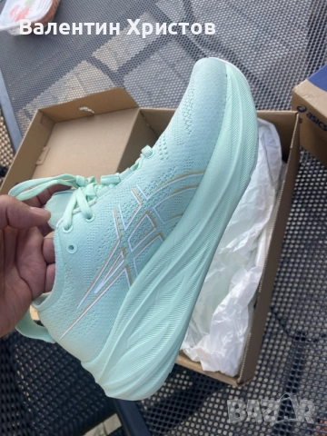 маратонки Asics номера 37,5 и 38см ,стелки 23,5см и 24см,като нови, снимка 12 - Спортна екипировка - 55786239