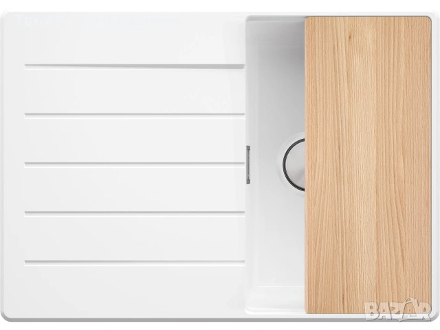 Кухненска Мивка от гранит модел  Копенхаген 40 Top 700 x 500 мм - Бял