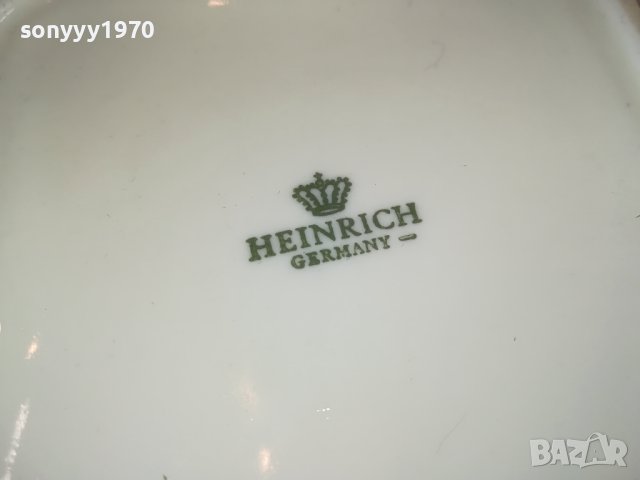 HEINRICH GERMANY-14Х14СМ ПЕПЕЛНИК ОТ ГЕРМАНИЯ 2102241553, снимка 11 - Антикварни и старинни предмети - 44401489