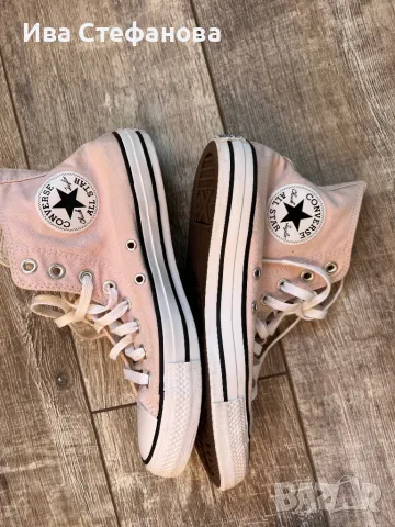 Нови светло розови маркови оригинални кецове кецки Converse номер 40, снимка 3 - Кецове - 47364747