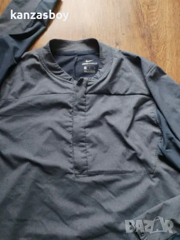 NIKE SHIELD HALF ZIP GOLF JACKET - страхотна мъжка блуза КАТО НОВА М, снимка 4 - Спортни дрехи, екипи - 49306247