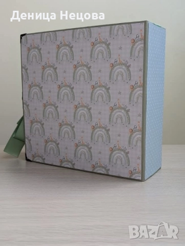 Бебешки ръчно изработен албум за снимки, подарък за бебе, погача, рожден ден, снимка 2 - Други - 52343718