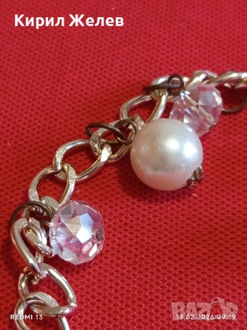 Персонализирано перлено колие с декоративни елементи стил и елегантност 51689, снимка 2 - Колиета, медальони, синджири - 53462081