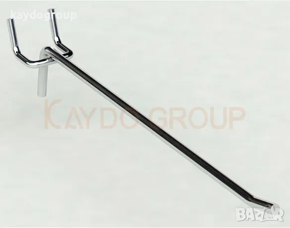 Аксесоари за магазин, единична кука 35,40см, хромирана, снимка 2 - Друго търговско оборудване - 50401945