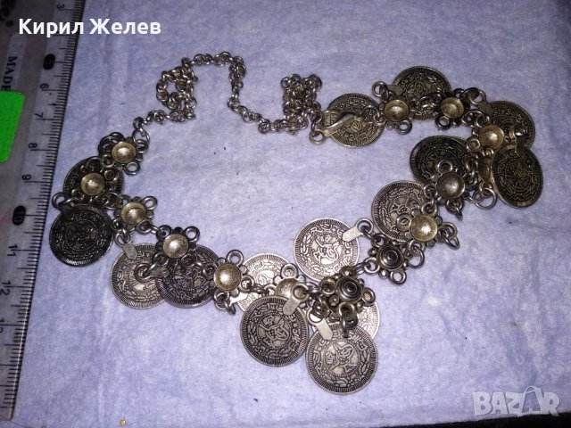 ЕТНОГРАФСКА ОГЪРЛИЦА НИКЕЛИРАНА БЛАГОРОДНА СТОМАНА ИДЕАЛНАза НОСИЯ ВЪЗСТАНОВКИ ФОЛКЛОРЕН СЪБОР 38655, снимка 15 - Колиета, медальони, синджири - 41682287
