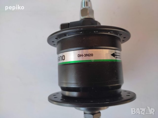 Продавам колела внос от Германия динамо главина SHIMANO DH-3N20 за вибрейк, снимка 2 - Части за велосипеди - 35871406