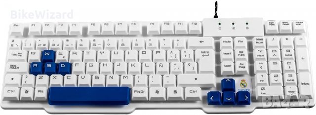 Mars Gaming Real Madrit клавиатура НОВА, снимка 2 - Клавиатури и мишки - 34478219