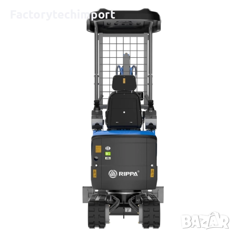 Мини багер RIPPA R13 PRO – KUBOTA (3 цилиндъра)– 1.2 т | 120° завъртане на стрелата, снимка 3 - Индустриална техника - 52720274