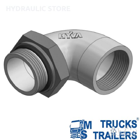 АДАПТЕР 90° 1½" - 1½" HYVA