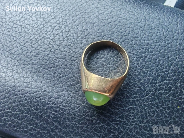 Продавам ръчно изработен български златен пръстен , снимка 3 - Пръстени - 51270215